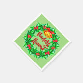 ナドリグローエンウェルシュメリークリスマスカクテル スタンダードカクテルナプキン (角)