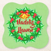 ナドリグローエンウェルシュメリークリスマス ペーパーコースター (正面)