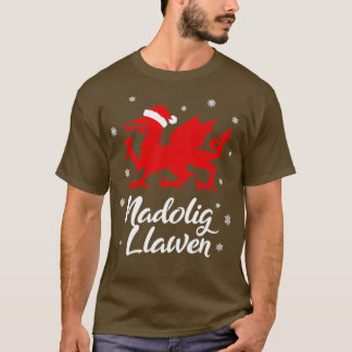 ナドリグローエンウェールズWelshキュムリークリスマスD Tシャツ