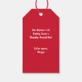 ナドリグローエンレッドウェルシュドラゴンメリークリスマス ギフトタグ (裏面)