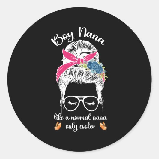 ナナおばあちゃんの通常のナナのように ラウンドシール (正面)