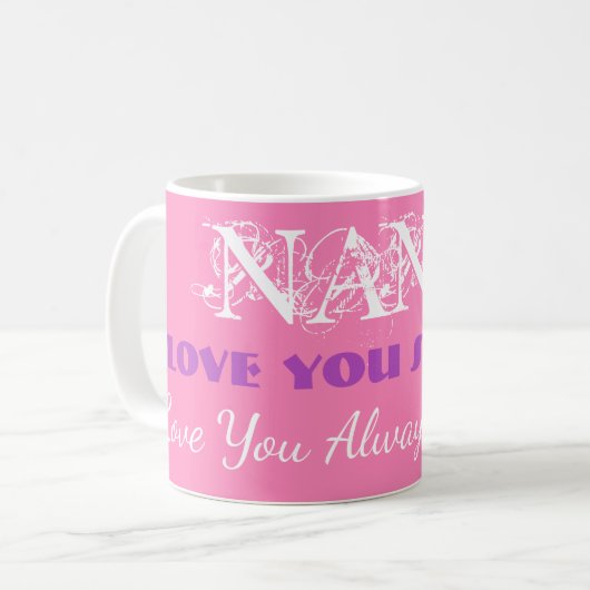 ナナおばあちゃんコーヒーマグを大好き コーヒーマグカップ (正面左)