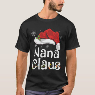 ナナおもしろいクロースクリスマスTシャツパジャマスサンタG Tシャツ