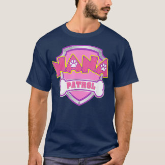 ナナおもしろいパトロールドッグ母パパ女子男性へ Tシャツ