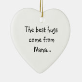 ナナから来られるベストの抱擁 セラミックオーナメント (右)