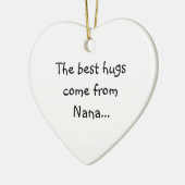 ナナから来られるベストの抱擁 セラミックオーナメント (左)