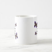 ナナが世界で美しい蝶をカラフル創る コーヒーマグカップ (中央)