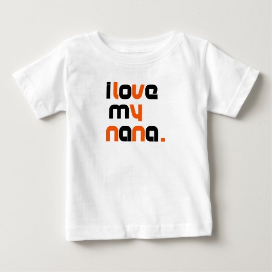 ナナが大好き ベビーTシャツ (正面)