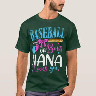 ナナが愛する野球や弓ピンクやブルージェンド Tシャツ