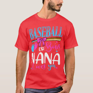 ナナが愛する野球や弓ピンクやブルージェンド Tシャツ