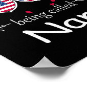 ナナとしてのアメリカ愛 米国旗 7月4日 独立記念日 ポスター (角)