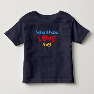 ナナとパパが愛してる トドラーTシャツ