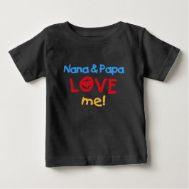 ナナとパパが愛してる ベビーTシャツ