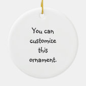 ナナとパパの人生の光カスタマイズオーナメント セラミックオーナメント (裏面)