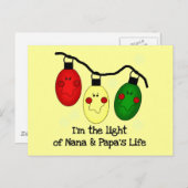 ナナとパパの人生Tシャツとギフトの光 ポストカード (正面/裏面)