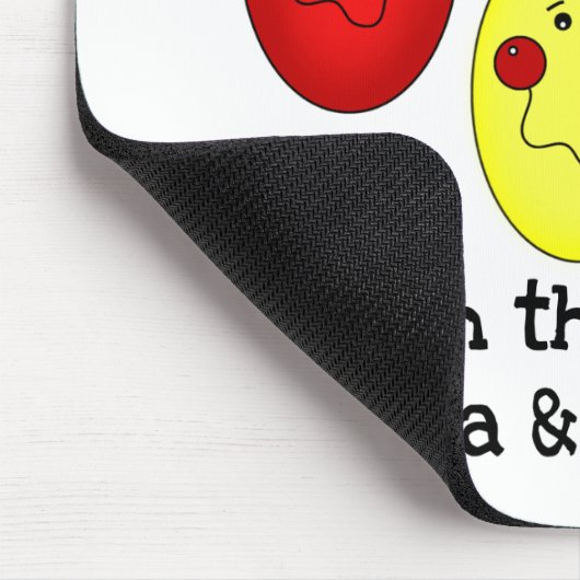 ナナとパパの人生Tシャツとギフトの光 マウスパッド (コーナー)