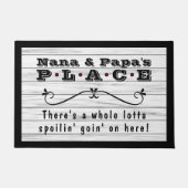 ナナとパパの場所全体ロッタスポイリン素朴』 ドアマット (正面)