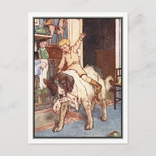 ナナとマイケル・ダーリングがアリス・B・ウッドワードによって書かれた ポストカード (正面)