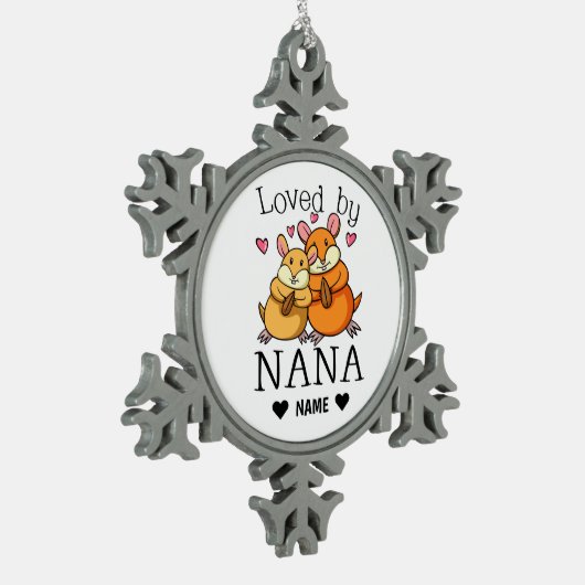 ナナに愛される スノーフレークピューターオーナメント (左)