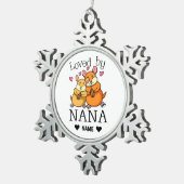 ナナに愛される スノーフレークピューターオーナメント (右)