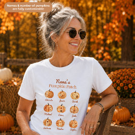 ナナのかぼちゃ畑 フルカスタマイズ レディース Tシャツ