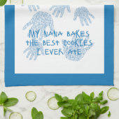 ナナのキッチンブルー祖母のギフト キッチンタオル (折り畳み)