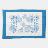 ナナのキッチンブルー祖母のギフト キッチンタオル (横)