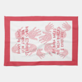 ナナのキッチンレッド祖母のギフト キッチンタオル (横)