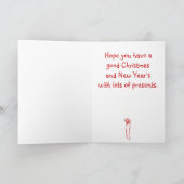 ナナのクリスマスのオーナメントカード シーズンカード (内部)