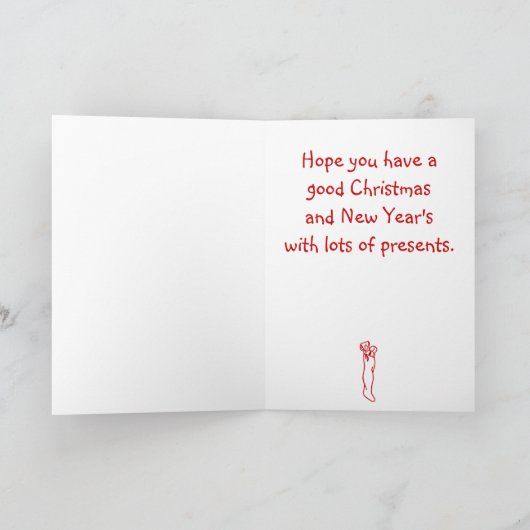 ナナのクリスマスのオーナメントカード シーズンカード (内部)