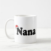 ナナのクリスマスのサンタの帽子 コーヒーマグカップ (左)