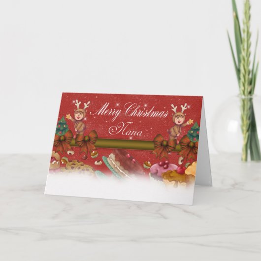 ナナのクリスマスカード-ナナのためのかわいいカード シーズンカード (正面)