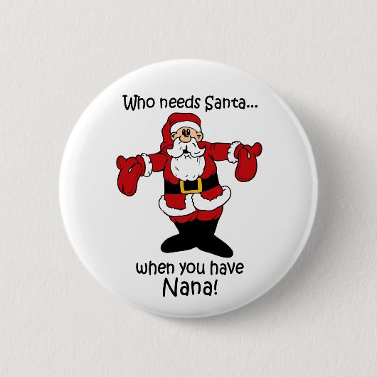 ナナのクリスマスボタン 缶バッジ (正面)