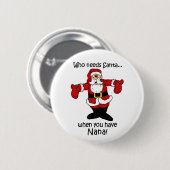 ナナのクリスマスボタン 缶バッジ (正面&裏面)