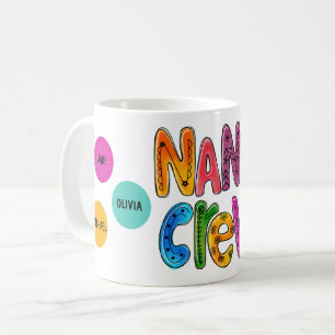 ナナのクルー孫名前をカスタムするギフト コーヒーマグカップ