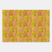 ナナのハート(ピンクと黄色) ラッピングペーパーシート (正面)