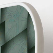 ナナのハート（ブラック&グレー） ピックルボールラケット (左詳細)