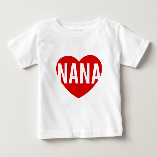 ナナのハート ベビーTシャツ (正面)