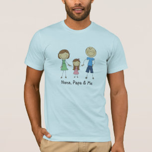 ナナのパパおよび私Tシャツ Tシャツ