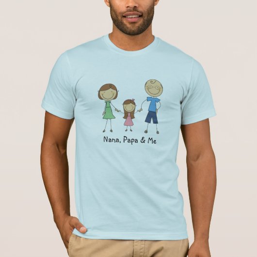 ナナのパパおよび私Tシャツ Tシャツ (正面)