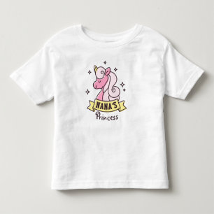 ナナのプリンセスの女の子のワイシャツ トドラーTシャツ