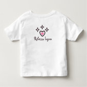 ナナのプリンセスの女の子のワイシャツ トドラーTシャツ (裏面)
