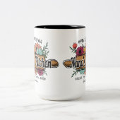 ナナのマグカップ、祖母への贈り物、母の日の贈り物、 ツートーンマグカップ (中央)