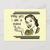 ナナのレトロのTシャツおよびギフト ポストカード (正面)