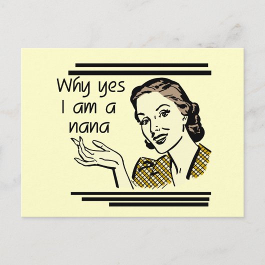 ナナのレトロのTシャツおよびギフト ポストカード (正面)