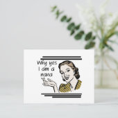 ナナのレトロのTシャツおよびギフト ポストカード (スタンド正面)