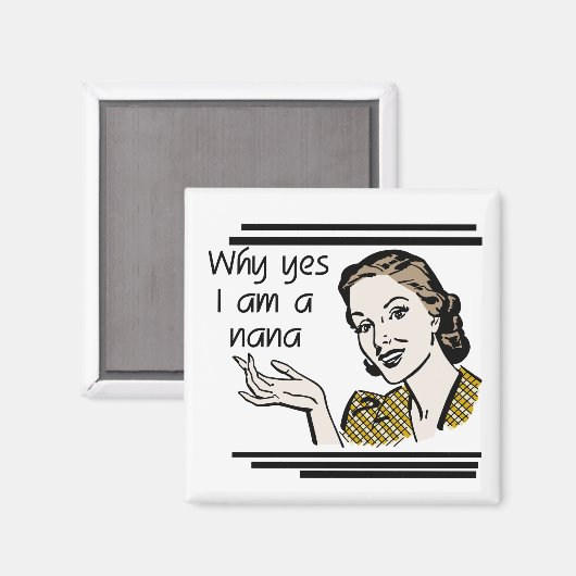 ナナのレトロのTシャツおよびギフト マグネット (正面/裏面)