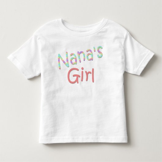 ナナの女の子の幼児シャツ トドラーTシャツ (正面)