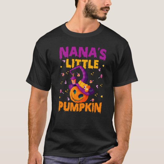 ナナの小さなかぼちゃのハロウィーン衣装ウィッチポンプ Tシャツ (正面)