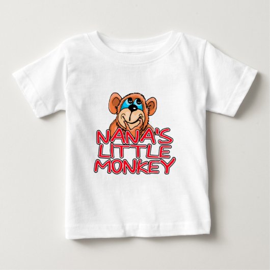 ナナの小さなサル ベビーTシャツ (正面)